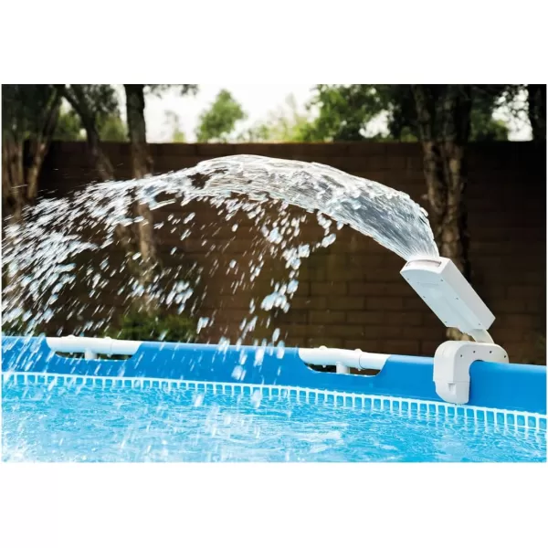 Intex MultiColor LED Pool Fountain for Above Ground Pools Fits Metal Frame and Ultra Frame Pools
