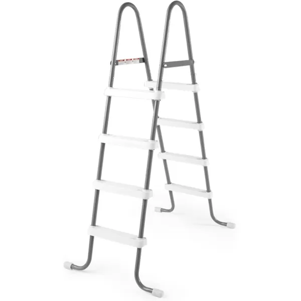 Intex Steel Frame Above Ground Swimming Pool EntryExit Ladder for 48quot High Wall Pools 300 Pound Capacity Accessory Only Pool Not IncludedPool Ladder
