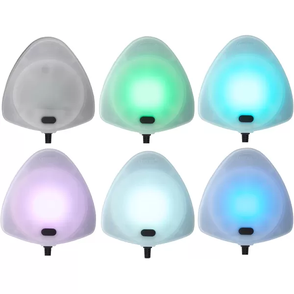 Intex Underwater LED Magnetic Above Ground Wall Pool Light with Magnetic Transmitter and 4 Options MulticolorWhiteWall Light