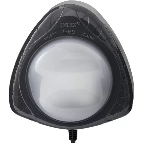 Intex Underwater LED Magnetic Above Ground Wall Pool Light with Magnetic Transmitter and 4 Options MulticolorWhiteWall Light