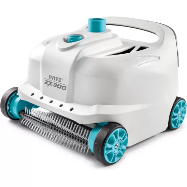 INTEX Deluxe PressureSide Above Ground Automatic Pool Cleaner Vacuum  For Bigger Pools  Cleans Pool Floors and Walls  Removes Debris  Removable Filter Tray  21ft Tangle Free HoseZX300