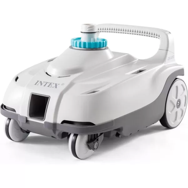 INTEX Deluxe PressureSide Above Ground Automatic Pool Cleaner Vacuum  For Bigger Pools  Cleans Pool Floors and Walls  Removes Debris  Removable Filter Tray  21ft Tangle Free HoseZX100