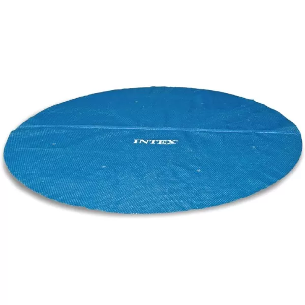 Intex 28014E Solar Pool Cover for 16ft Round Easy Set and Metal Frame Pools  Insulates Pool Water  Reduces Water Evaporation  Keeps Debris Out  Reduces Chemical Consumption16Foot