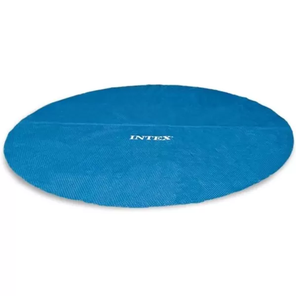 Intex 28014E Solar Pool Cover for 16ft Round Easy Set and Metal Frame Pools  Insulates Pool Water  Reduces Water Evaporation  Keeps Debris Out  Reduces Chemical Consumption18 ft