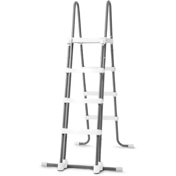 Intex 28076E Heavy Duty Deluxe Pool Ladder with Removable Steps for 48 Inch Depth Above Ground PoolsLadder