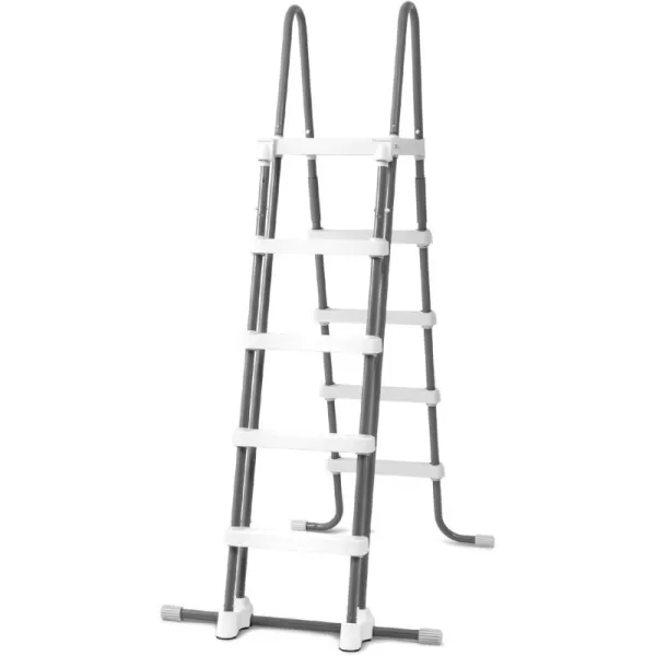 Intex 28077E Heavy Duty Deluxe Pool Ladder with Removable Steps for 52 Inch Depth Above Ground PoolsLadder