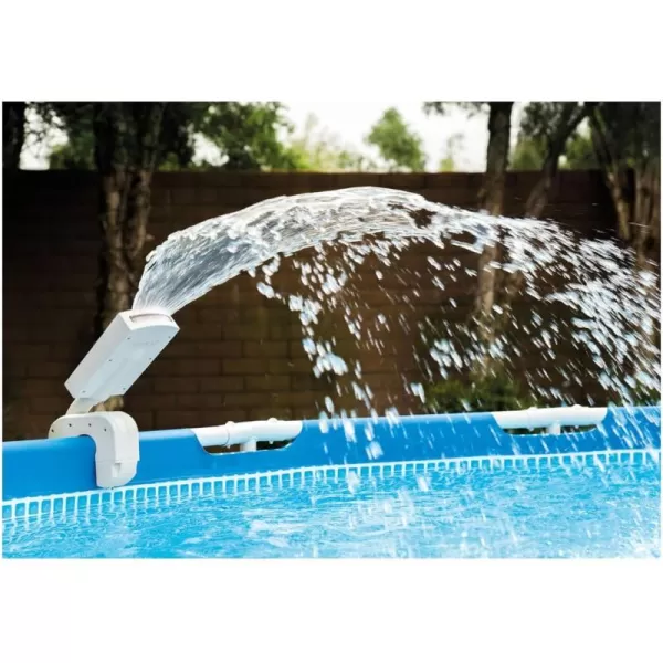 Intex MultiColor LED Pool Fountain for Above Ground Pools Fits Metal Frame and Ultra Frame Pools