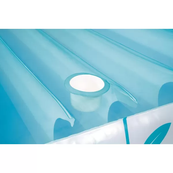 INTEX 56294EP Inflatable Tropical Canopy Lounge Detachable Fabric Sunshade  Builtin Cup Holders  Rope Ties  440lb Weight Capacity  88quot x 59quot x 65quot
