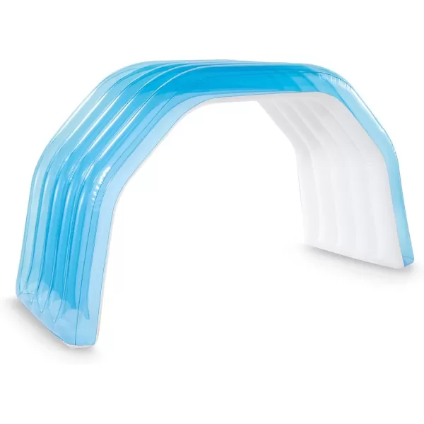 INTEX 57186EP Swim Center Sunshade Inflatable Family Pool 140 Gallon Capacity  90quot x 75quot x 53quot  Blue