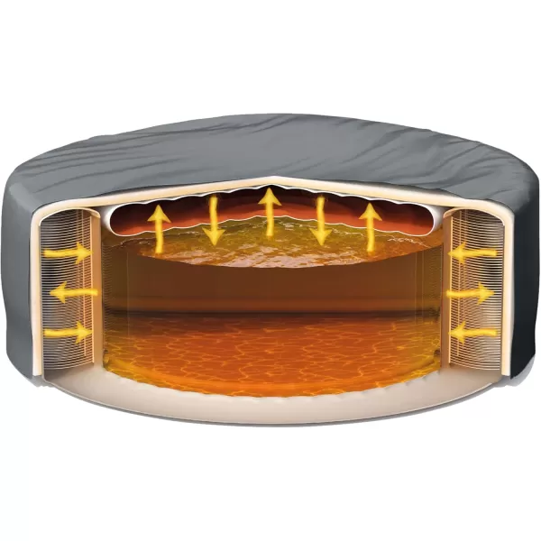 INTEX PureSpa Greystone Deluxe Inflatable Hot Tub with with Builtin FastFill Inflation System Spa Control App and 4 Person Capacity 83quot x 28quot6 Person