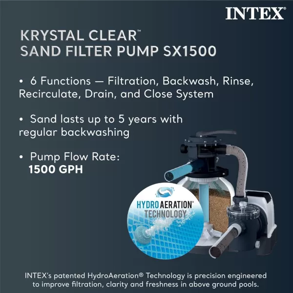 Intex 26325EH Ultra XTR Deluxe Above Ground Swimming Pool Set 16ft x 48in  Includes 1500 GPH Cartridge Sand Filter Pump  SuperTough Puncture Resistant  Rust Resistant  Easy to Assemble16 x 48