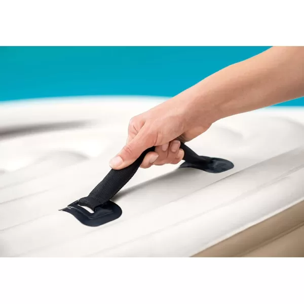Intex 28523E PureSpa Energy Efficient Spa Cover Extra Insulation and Minimizes Heat Loss  Protects Spa from Punctures and Weather Damage  Safety Buckle  Fits 4 Person PureSpa Models  78quot x 28quot