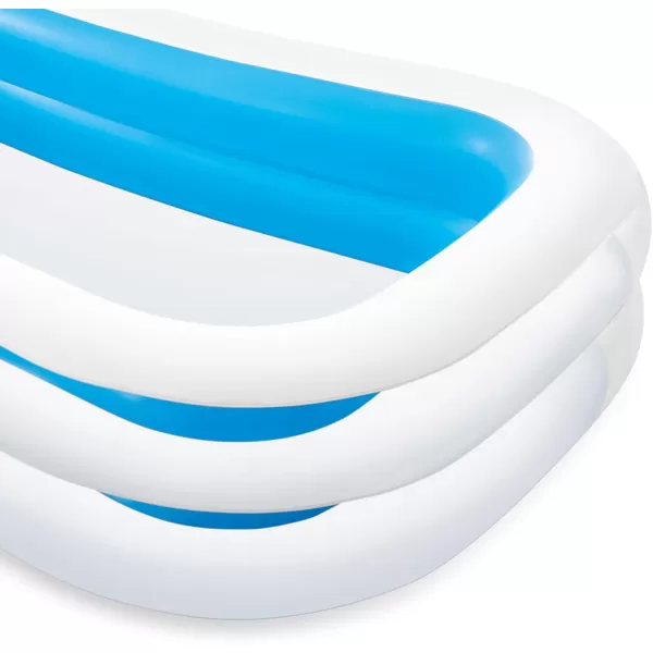 Intex 57181EP Swim Center Inflatable Family Pool 159 Gallon Capacity  90quot x 60quot x 19quot  Color May VaryBlue