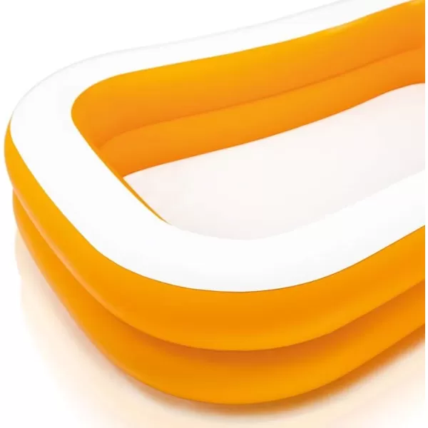 Intex 57181EP Swim Center Inflatable Family Pool 159 Gallon Capacity  90quot x 60quot x 19quot  Color May VaryOrange