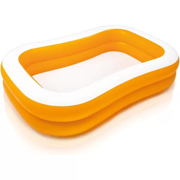 Intex 57181EP Swim Center Inflatable Family Pool 159 Gallon Capacity  90quot x 60quot x 19quot  Color May VaryOrange