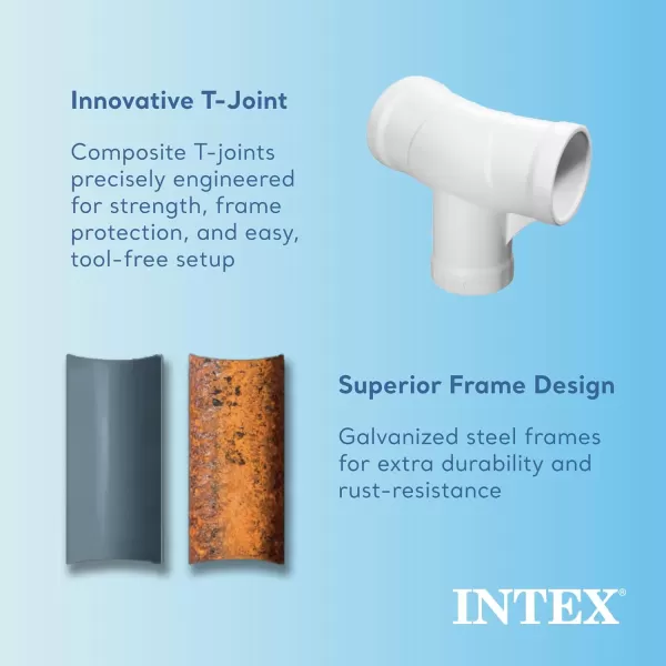Intex Metal Frame 12 Foot x 30 Inch Round Above Ground Outdoor Backyard Swimming Pool with 530 GPH Filter Cartridge Pump NavyNavy