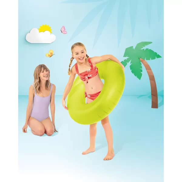 Intex Neon Frosted Inflatable Tubes Colors May Vary