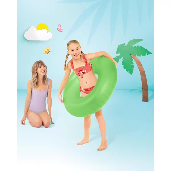 Intex Neon Frosted Inflatable Tubes Colors May Vary