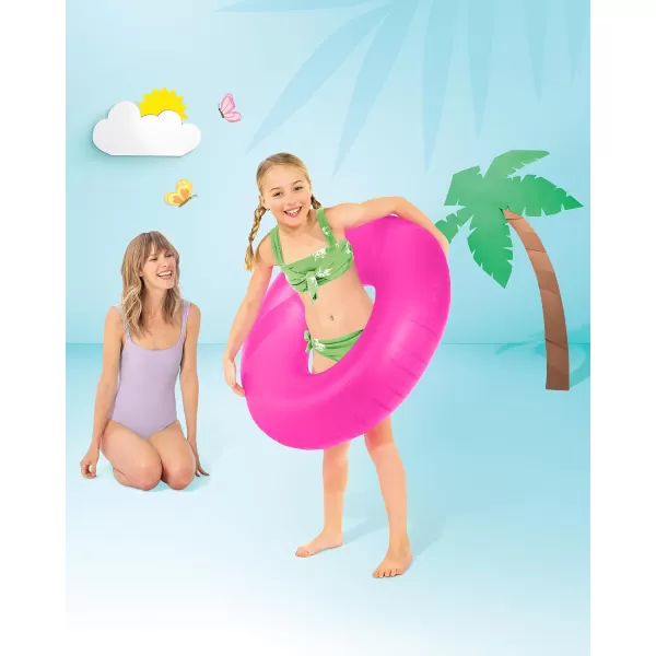 Intex Neon Frosted Inflatable Tubes Colors May Vary