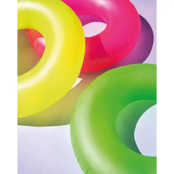 Intex Neon Frosted Inflatable Tubes Colors May Vary
