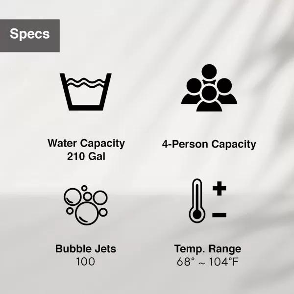 Intex Simple Spa 77 by 26 Inch 4 Person Outdoor Portable Inflatable Round Heated Hot Tub with 100 Bubble Jets Carry Bag and Cover Gray