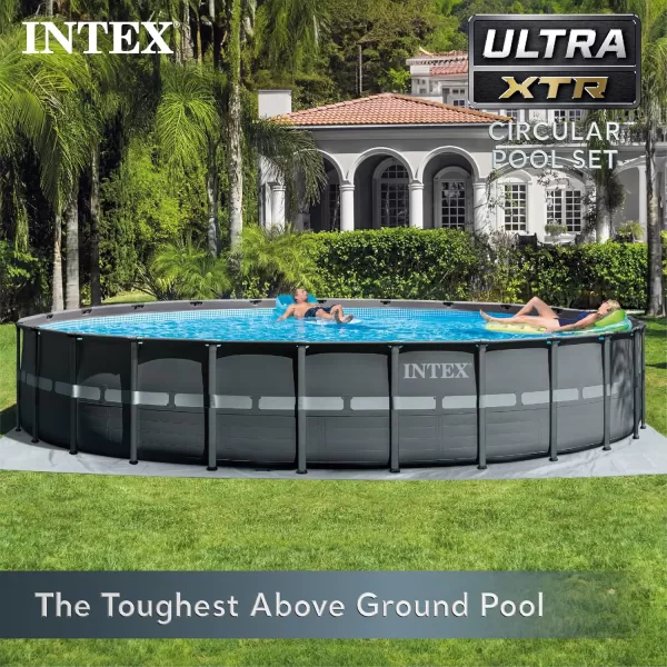 Intex Ultra XTR Deluxe Above Ground Swimming Pool Set Includes Cartridge Sand Filter Pump SuperTough Puncture Resistant Rust Resistant 26 x 52quot18 x 52