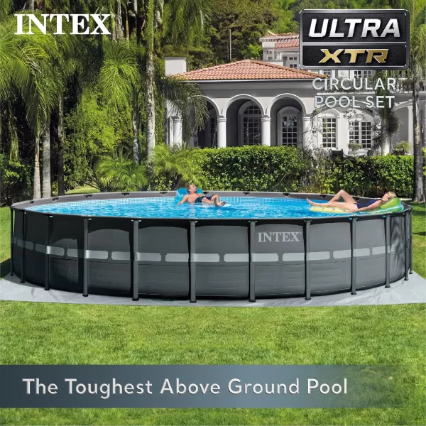 Intex Ultra XTR Deluxe Above Ground Swimming Pool Set Includes Cartridge Sand Filter Pump SuperTough Puncture Resistant Rust Resistant 26 x 52quot24 x 52