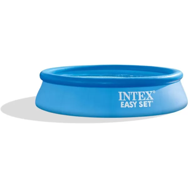 INTEX 28106EH Easy Set Inflatable Swimming Pool 8ft x 24in  PunctureResistant Material  Quick Inflation  513 Gallon Capacity  18in Water Depth8FT x 24IN