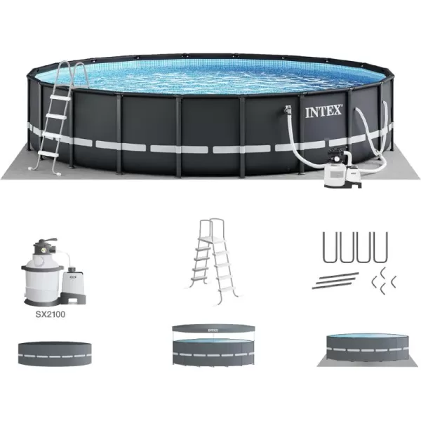 Intex 26325EH Ultra XTR Deluxe Above Ground Swimming Pool Set 16ft x 48in  Includes 1500 GPH Cartridge Sand Filter Pump  SuperTough Puncture Resistant  Rust Resistant  Easy to Assemble20 x 48