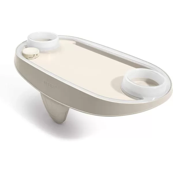Intex 28520E Tablet Mobile Phone Spa Tray Accessory with White LED Light Strip and Cupholders for Smart Phone or Tablet White