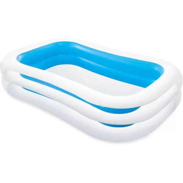 Intex 57181EP Swim Center Inflatable Family Pool 159 Gallon Capacity  90quot x 60quot x 19quot  Color May VaryBlue
