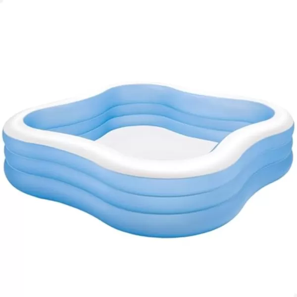 Intex Swim Center Family Inflatable Pool 90quot X 90quot X 22quot for Ages 6 Color may vary8