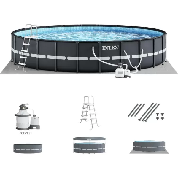 Intex Ultra XTR Deluxe Above Ground Swimming Pool Set Includes Cartridge Sand Filter Pump SuperTough Puncture Resistant Rust Resistant 26 x 52quot18 x 52