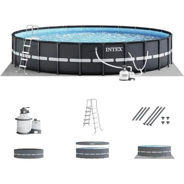 Intex Ultra XTR Deluxe Above Ground Swimming Pool Set Includes Cartridge Sand Filter Pump SuperTough Puncture Resistant Rust Resistant 26 x 52quot24 x 52