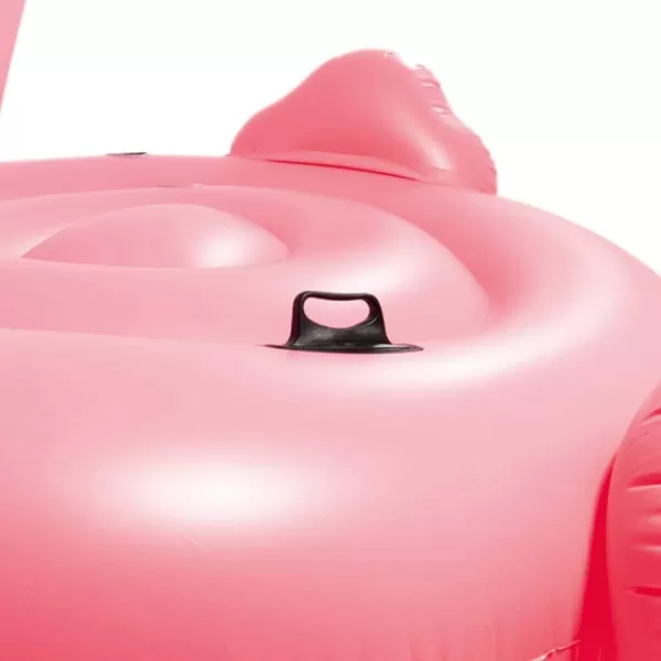 Intex 57288EP Giant Inflatable 80 Inch Mega Flamingo Island Ride On Swimming Pool Float Pink