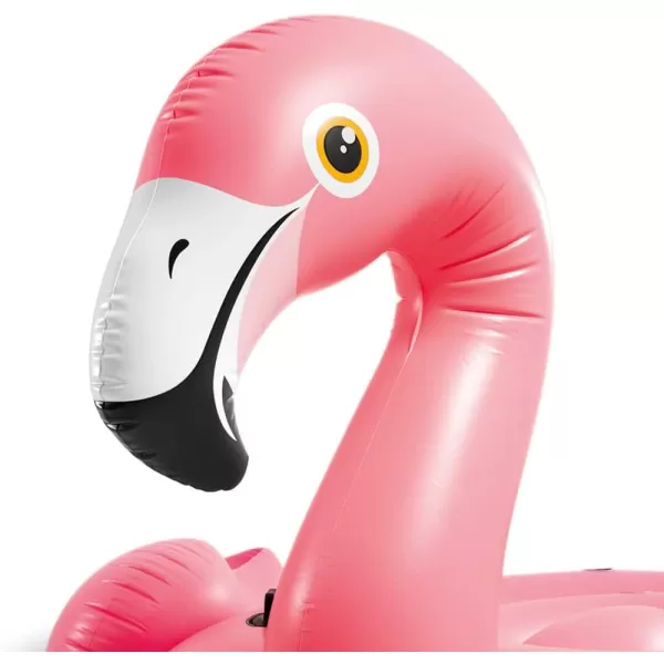Intex 57288EP Giant Inflatable 80 Inch Mega Flamingo Island Ride On Swimming Pool Float Pink