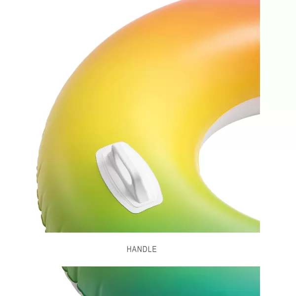 Intex Color Whirl Swimming Pool Float Tube with Handle 48 inch