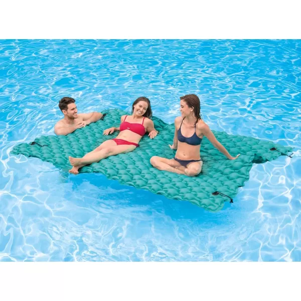 Intex Giant Inflatable Floating Water Mat Relaxing Platform Pad for Pools and Lakes2 Pack