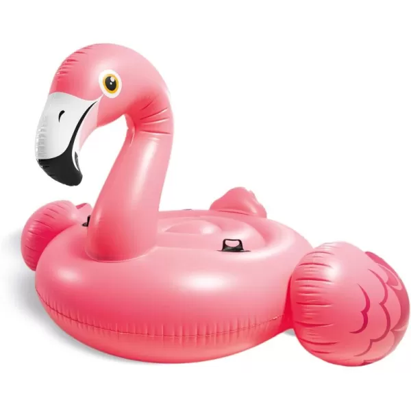 Intex 57288EP Giant Inflatable 80 Inch Mega Flamingo Island Ride On Swimming Pool Float Pink