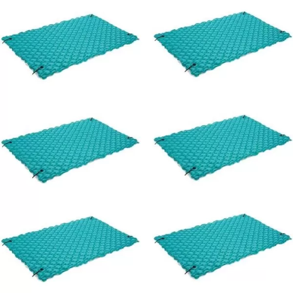 Intex Giant Inflatable Floating Water Mat Relaxing Platform Pad for Pools and Lakes6 Pack