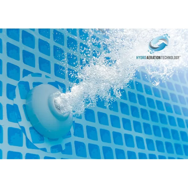 INTEX 26721EH Prism Frame Clearview Above Ground Swimming Pool Set 14ft x 42in  Includes 1000 GPH Cartridge Filter Pump  SuperTough Puncture Resistant  Rust Resistant  3357 Gallon Capacity14 x 42