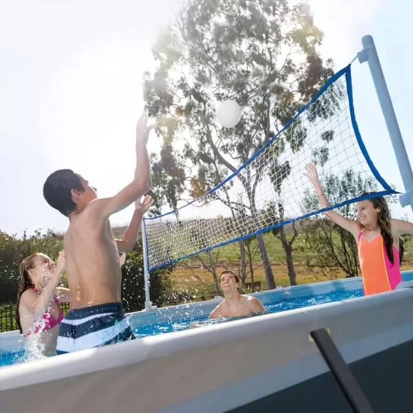 Intex 26355EH Ultra XTR Deluxe Rectangular Above Ground Swimming Pool Set 18ft x 9ft x 52in  Includes 1500 GPH Sand Filter Pump  SuperTough Puncture Resistant  Rust Resistant  Easy to Assemble24 x 12 x 52