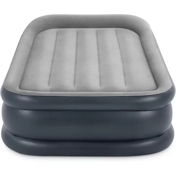 Intex 64135ED DuraBeam Plus Deluxe Pillow Rest Air Mattress FiberTech  Queen Size  Builtin Electric Pump  165in Bed Height  600lb Weight CapacityTwin