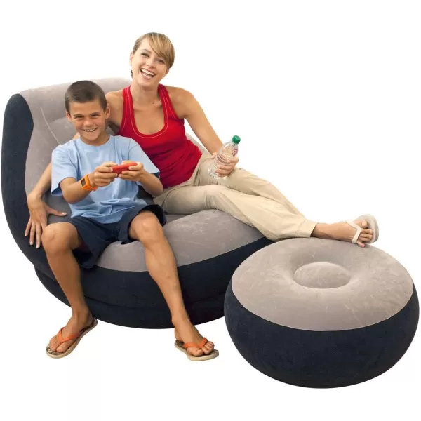 Intex Inflatable Ultra Lounge with Ottoman2 Pack