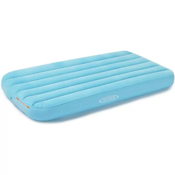 Intex 66803EP Cozy Kidz Inflatable Airbed FiberTech  Velvety Soft Surface  Carry Bag Included  Color May Vary  345quot x 62quot x 7quotInflatable Airbed