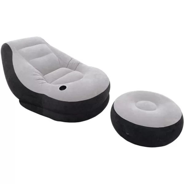 Intex Inflatable Ultra Lounge with Ottoman2 Pack