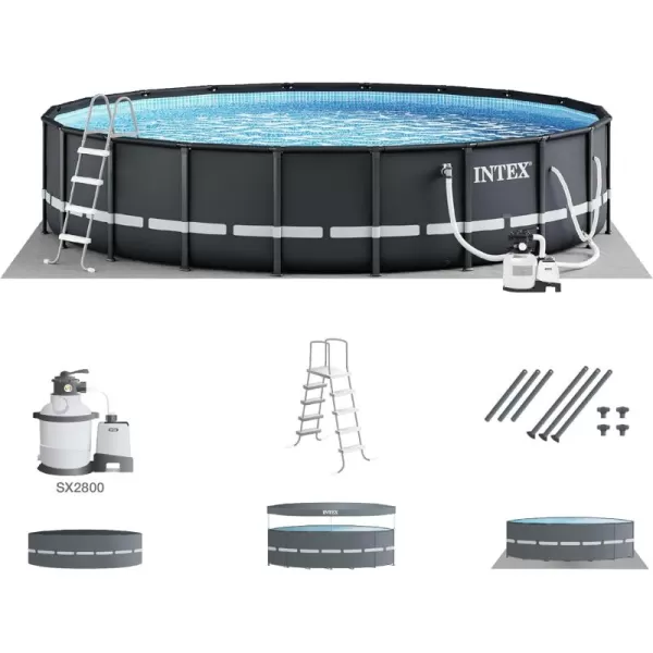 Intex Ultra XTR Deluxe Above Ground Swimming Pool Set Includes Cartridge Sand Filter Pump SuperTough Puncture Resistant Rust Resistant 26 x 52quot26 x 52