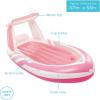 imageINTEX Pink Paradise Boat Float  Inflatable Pool Float  Perfect for Pool Parties  2 Cup Holders  220 Weight Capacity  96quot x 47quot x 38quot