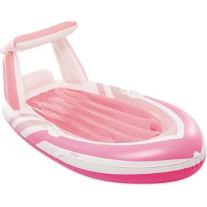 imageINTEX Pink Paradise Boat Float  Inflatable Pool Float  Perfect for Pool Parties  2 Cup Holders  220 Weight Capacity  96quot x 47quot x 38quot