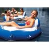 imageINTEX 56843EP River Run 1 Pro Inflatable Floating Lounge GoProPhone Mount  Builtin Cup Holder and Storage Compartment  Durable Grab Handles  EasytoUse Connectors  220lb Weight CapacityBlue